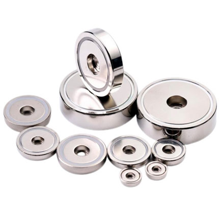 Counterbore Neodimio Shallow Pot Magnets
